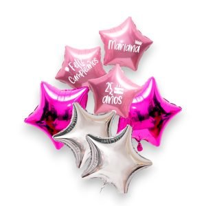 Bouquet de 7 Estrellas con helio