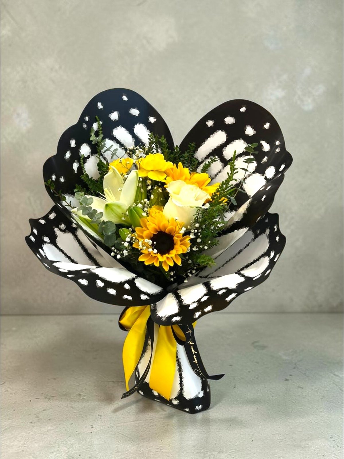 Mariposa mix amarilla