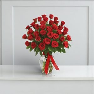 Rosas Premium en Jarrón